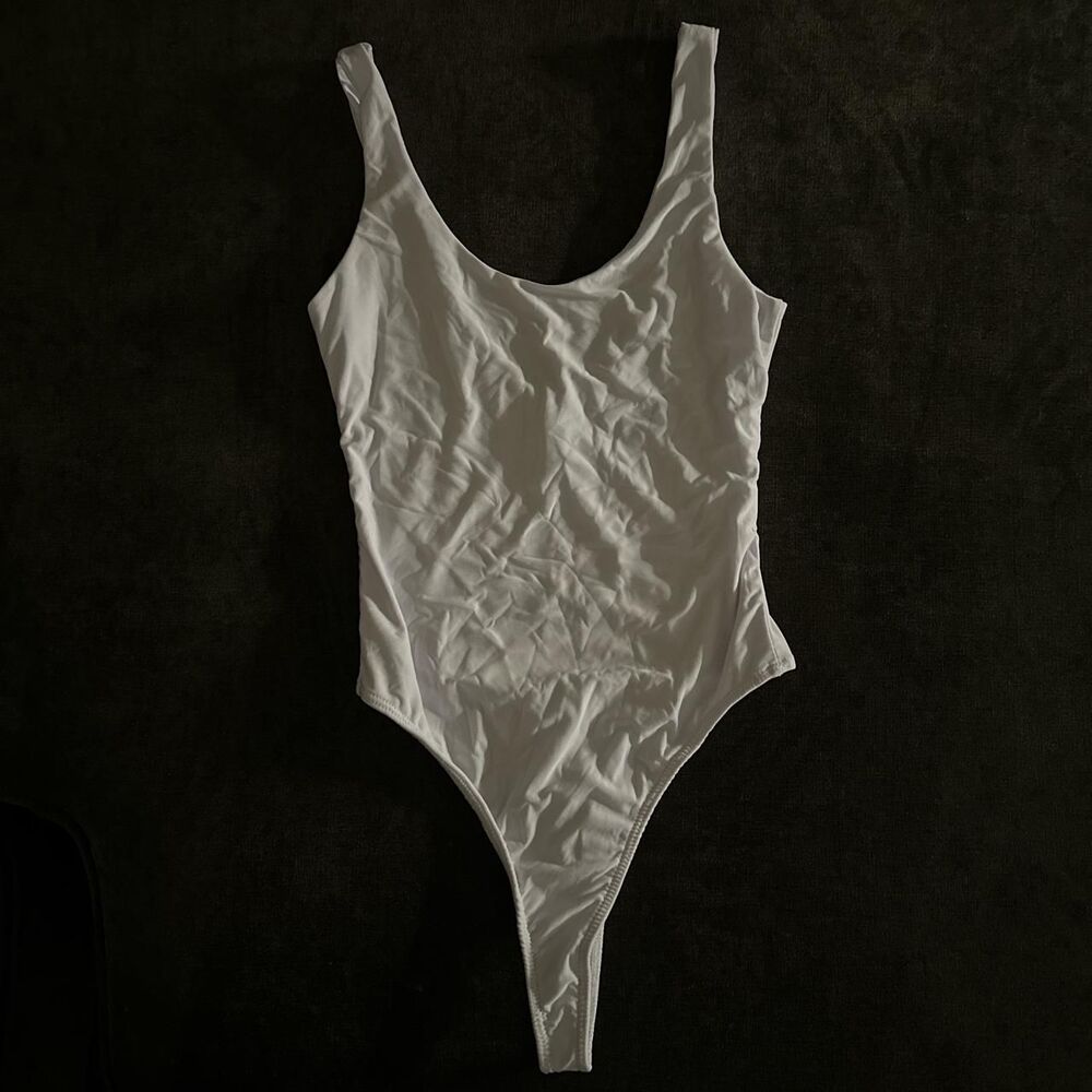 Unbranded Women's White and Silver Bodysuit